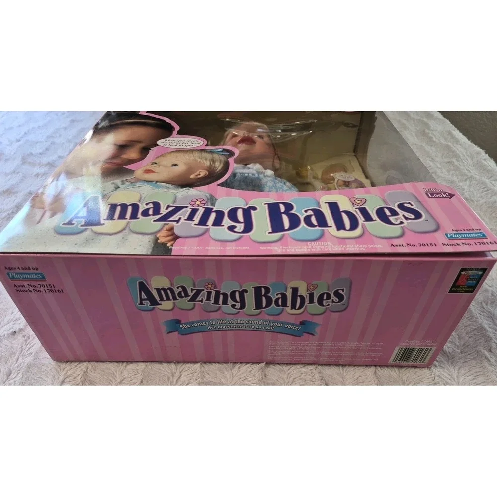 VTG 2000 Playmates Amazing Babies Interactive Doll Access Smart Response System